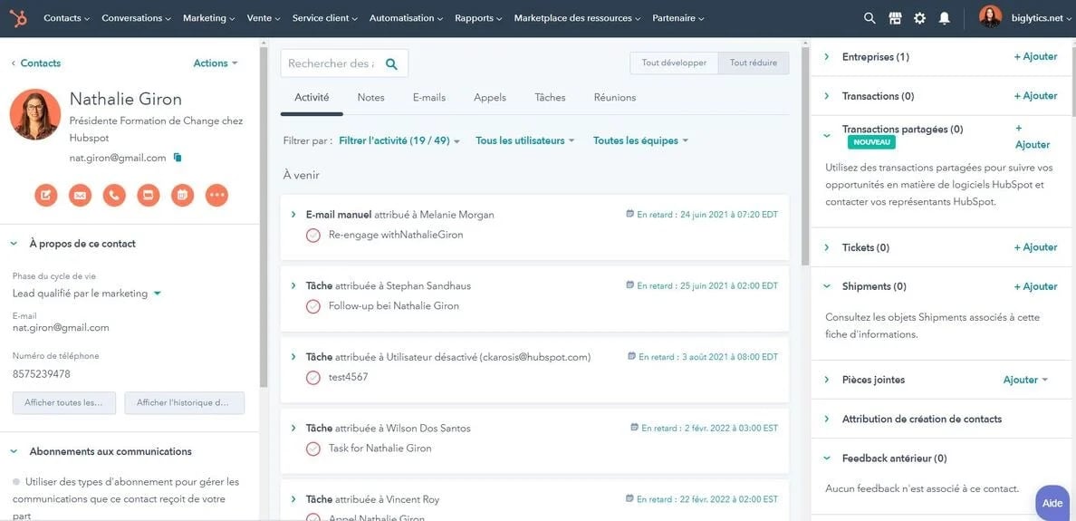 Sales Hub Screenshot-FR Sales Hub Screenshot-FR